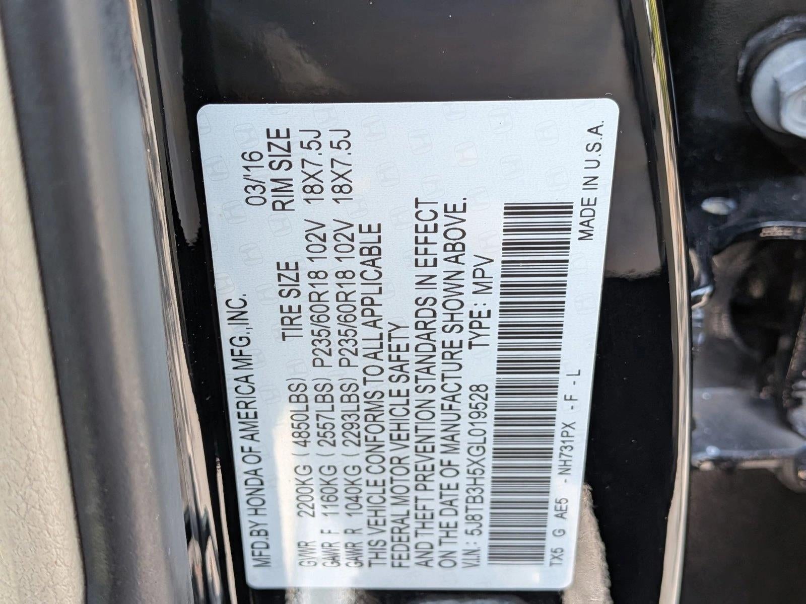 2016 Acura RDX FWD with Technology Package