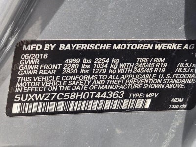 2017 BMW X3 sDrive28i Sports Activity Vehicle