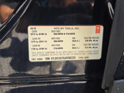 2018 Tesla Model X 100D AWD
