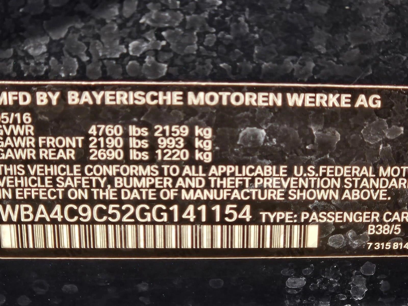 2016 BMW 428i xDrive Sedan
