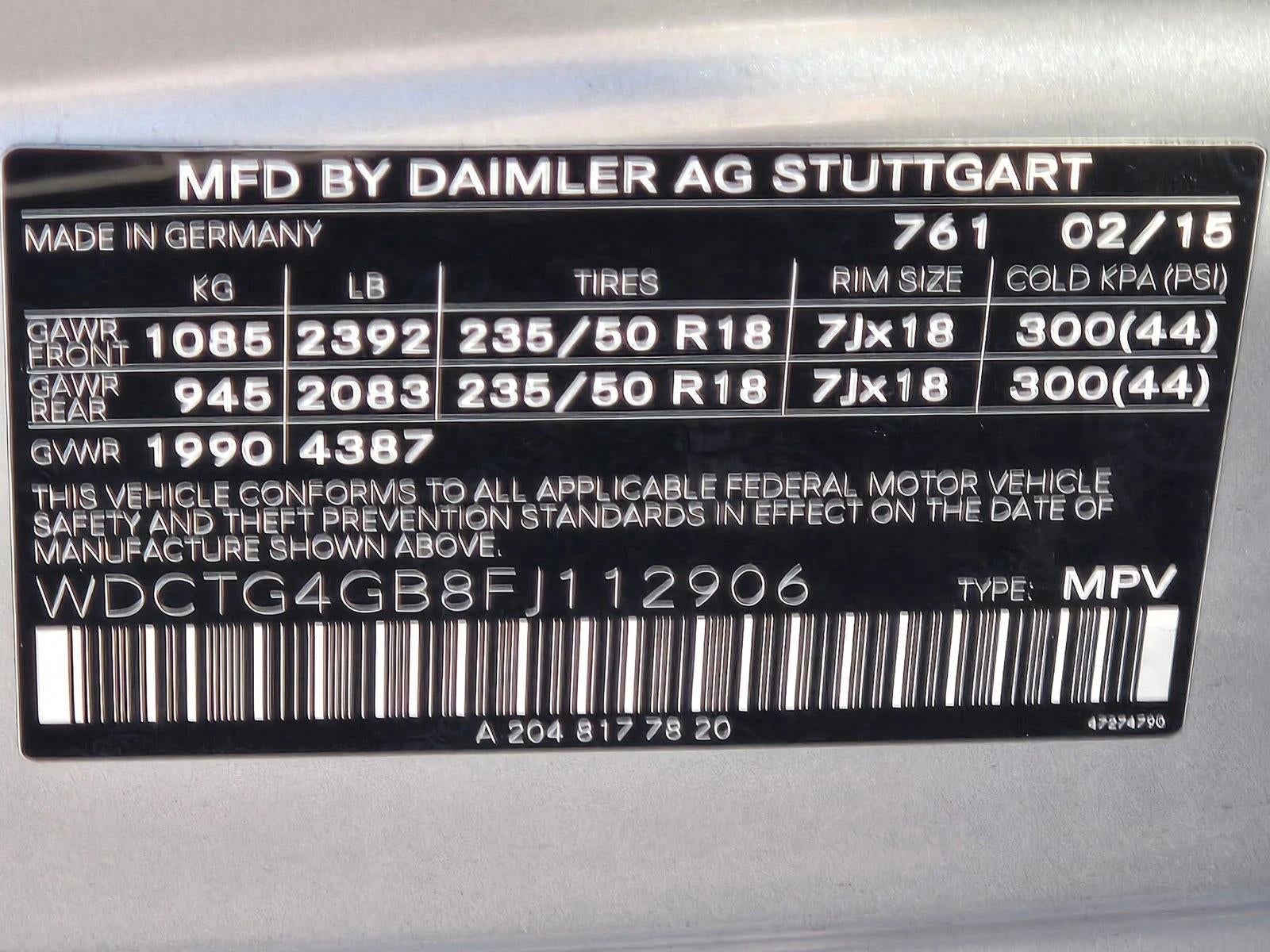 2015 Mercedes-Benz GLA GLA 250 SUV