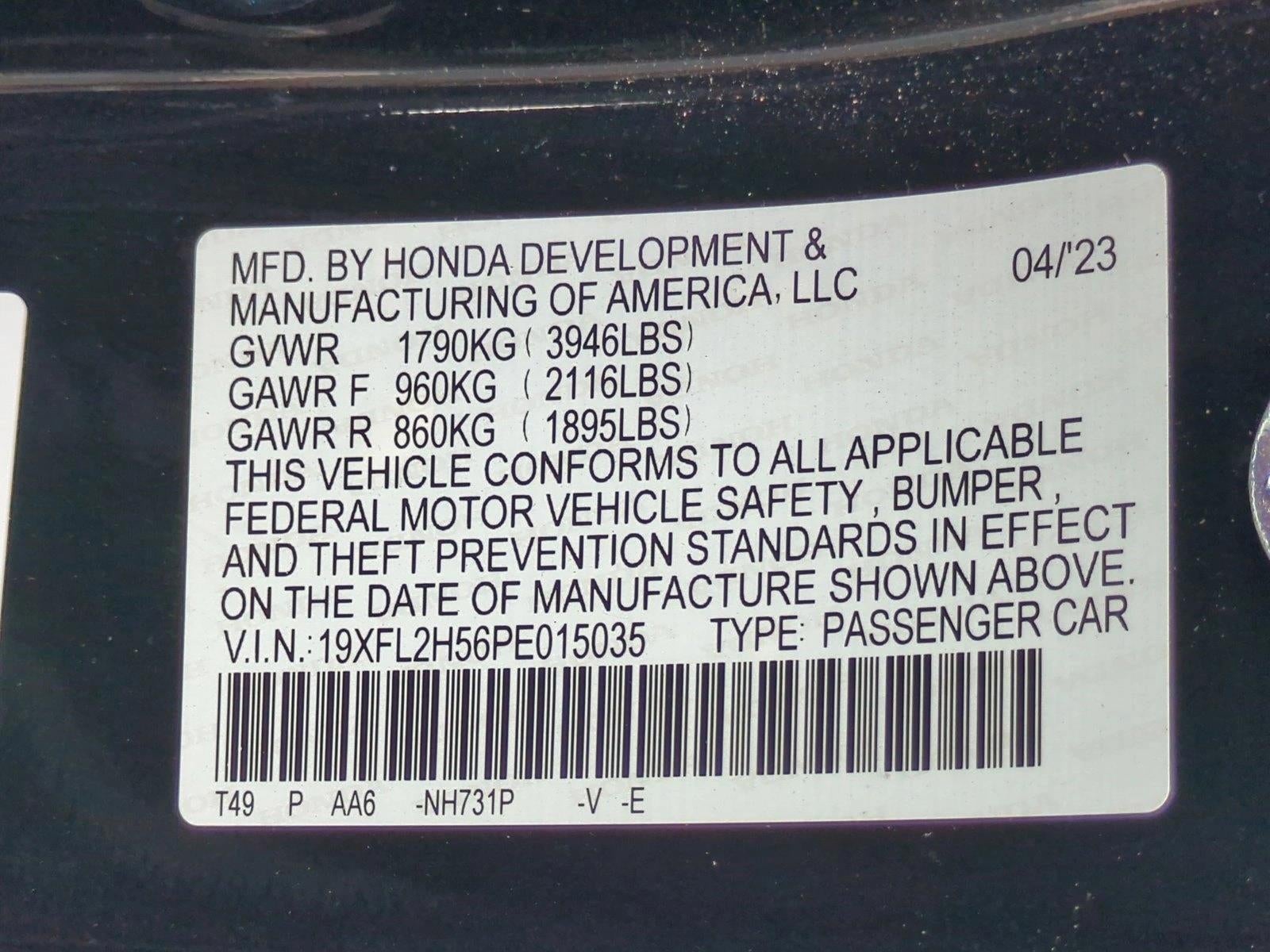 2023 Honda Civic Hatchback LX CVT