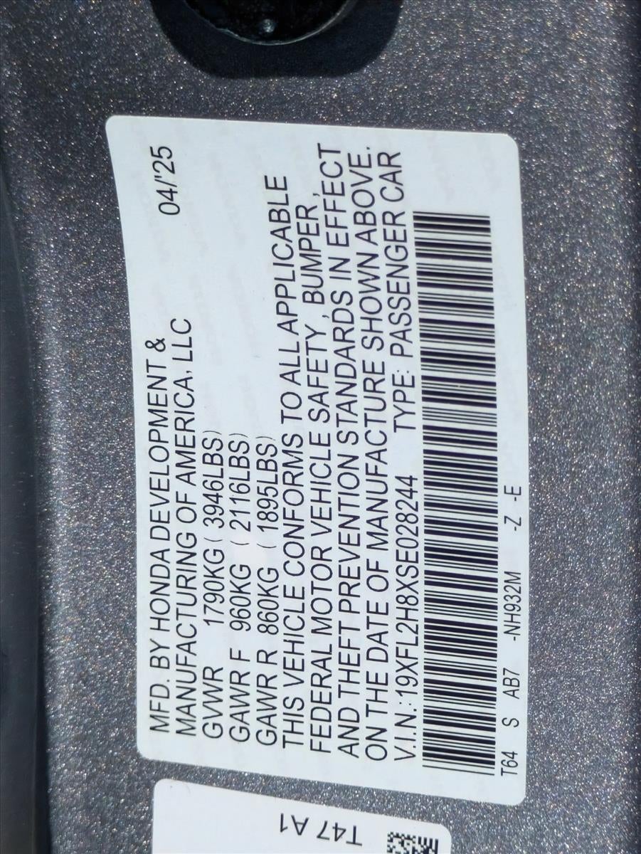 2025 Honda Civic Hatchback Sport CVT