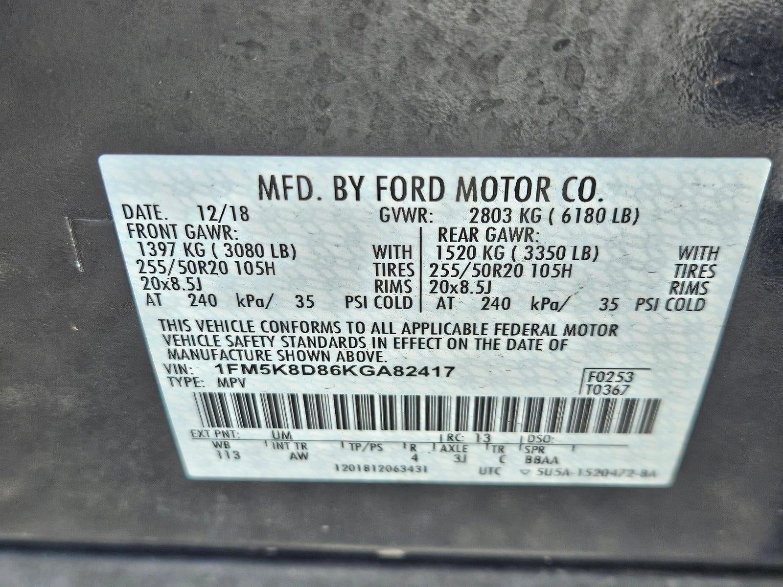 2019 Ford Explorer XLT 4WD