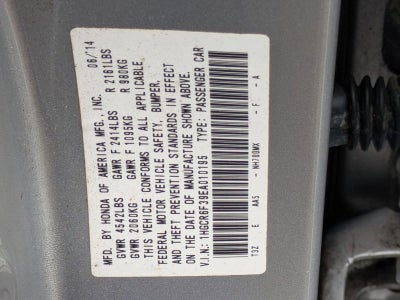 2014 Honda Accord Hybrid CVT Sedan