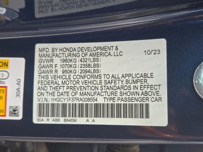 2024 Honda Accord Sedan EX CVT