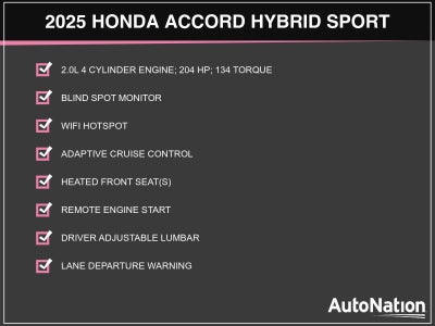 2025 Honda Accord Hybrid Sport Sedan