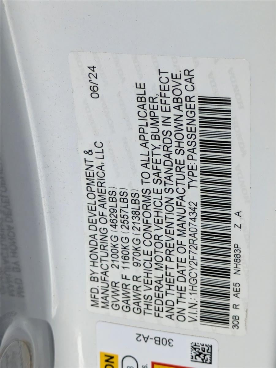 2024 Honda Accord Hybrid Sport-L Sedan