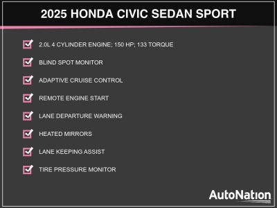 2025 Honda Civic Sedan Sport CVT