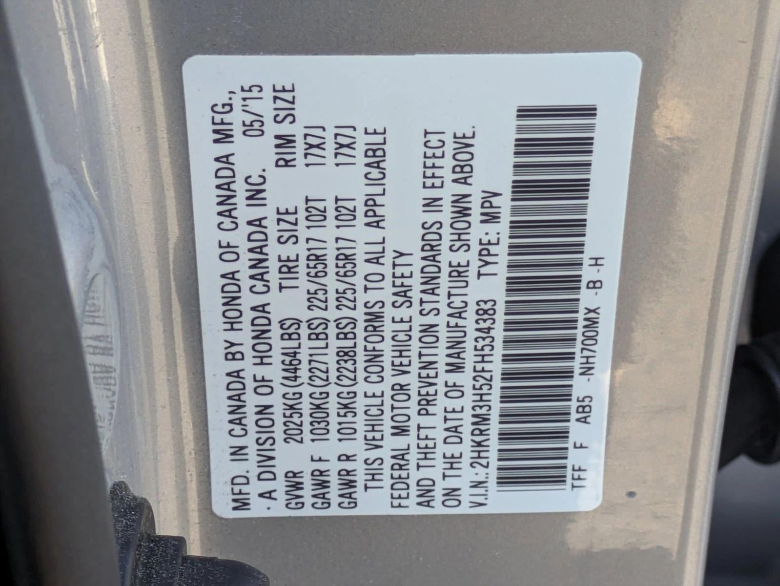 2015 Honda CR-V EX 2WD