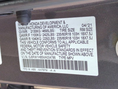 2021 Honda CR-V EX-L 2WD