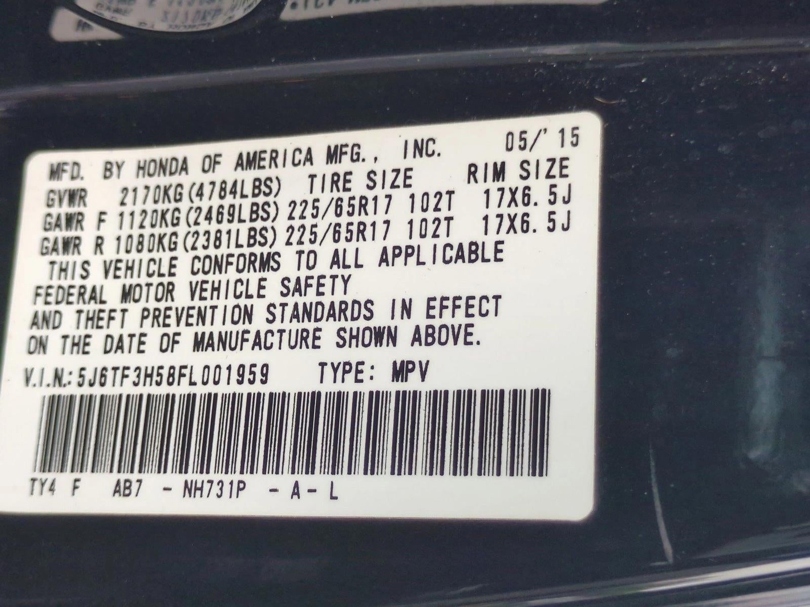 2015 Honda Crosstour EX-L 2WD