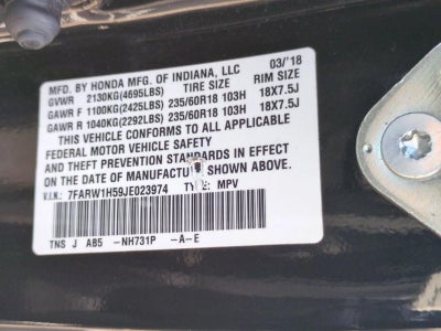 2018 Honda CR-V EX 2WD