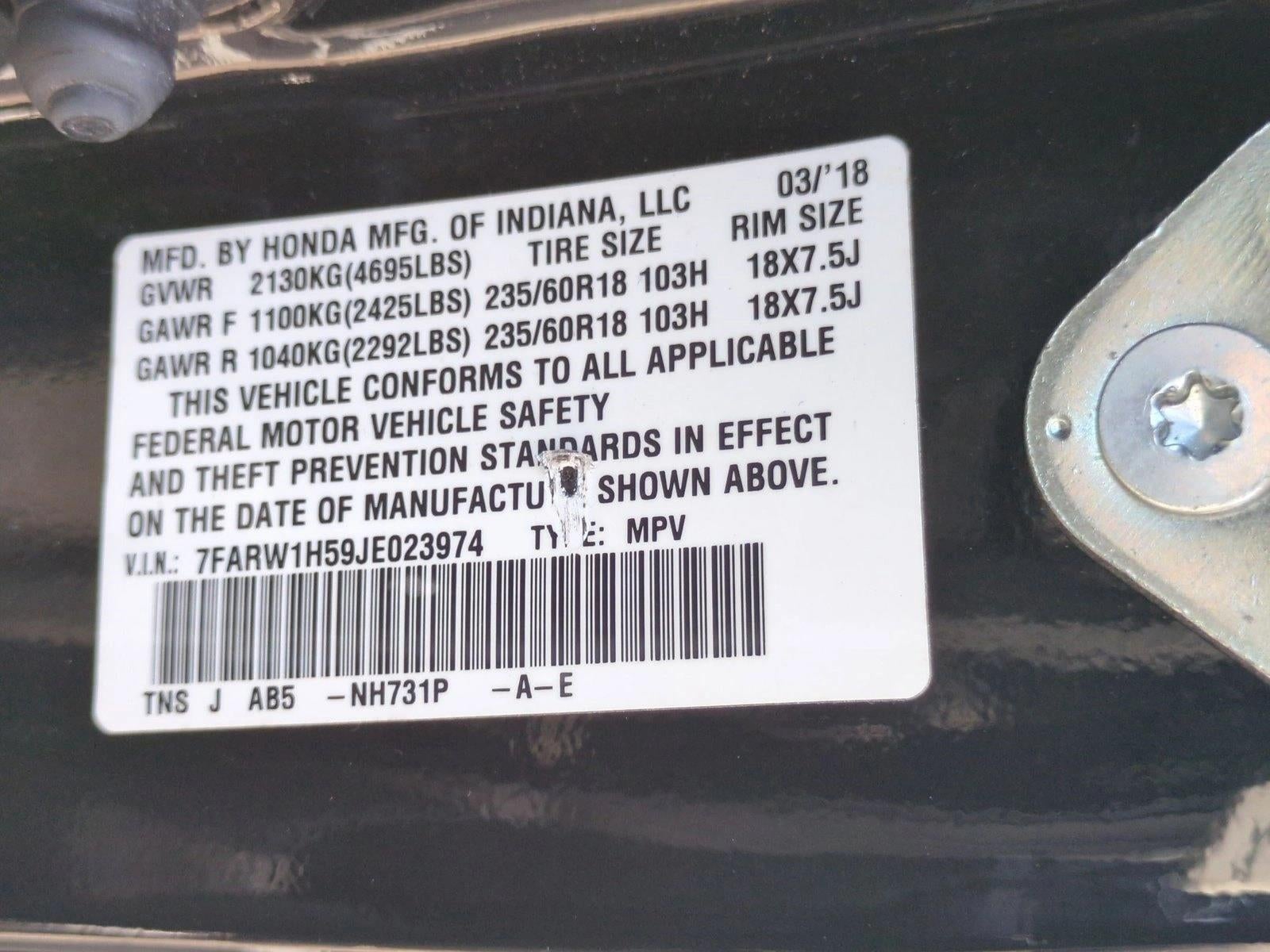 2018 Honda CR-V EX 2WD