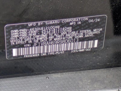 2024 Subaru WRX Premium Manual