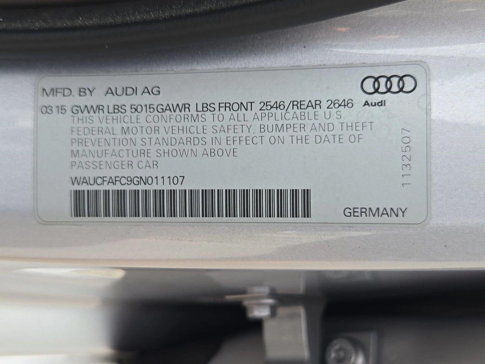 2016 Audi A6 4dr Sdn FrontTrak 2.0T Premium