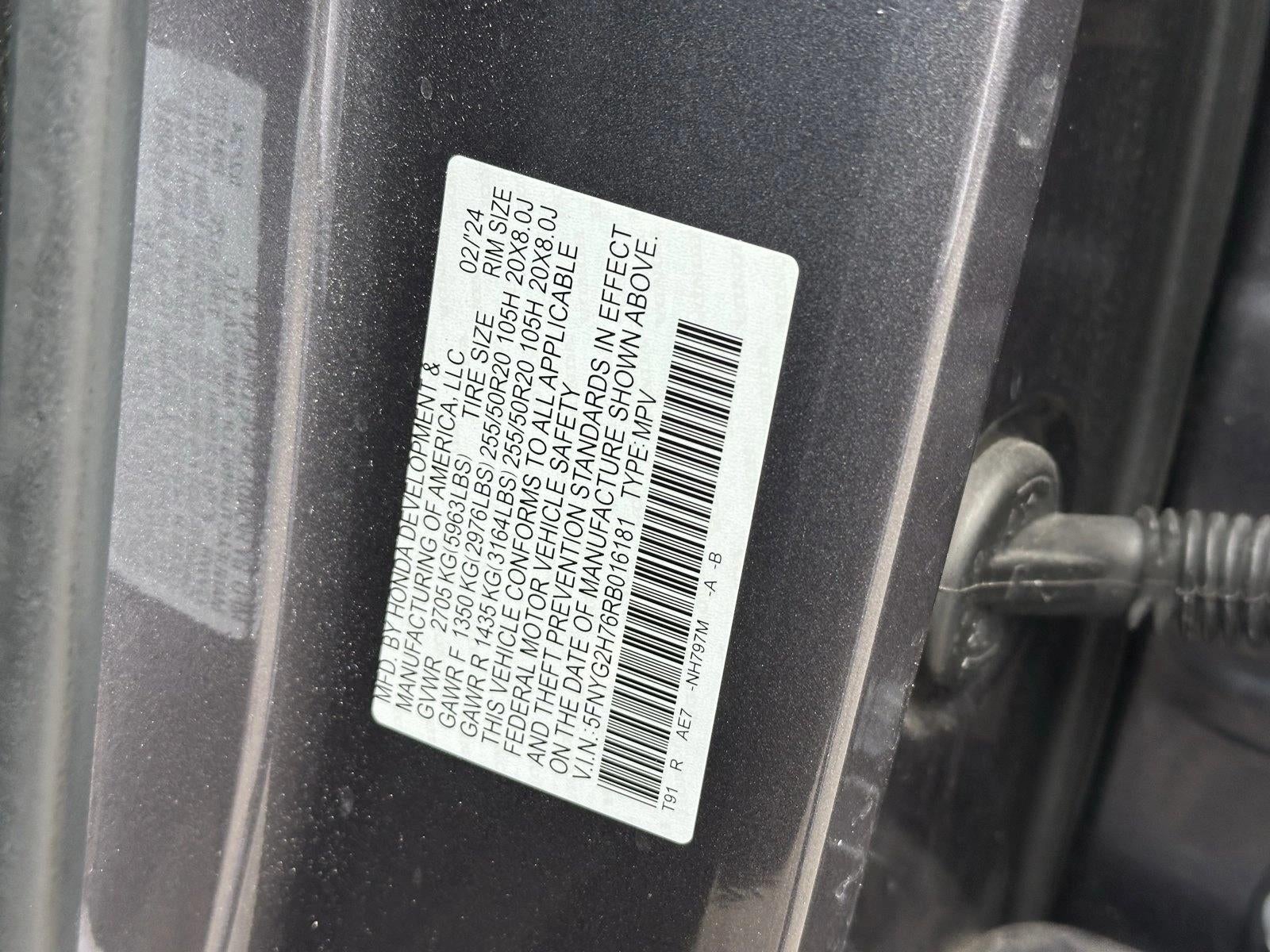 2024 Honda Pilot Touring 2WD