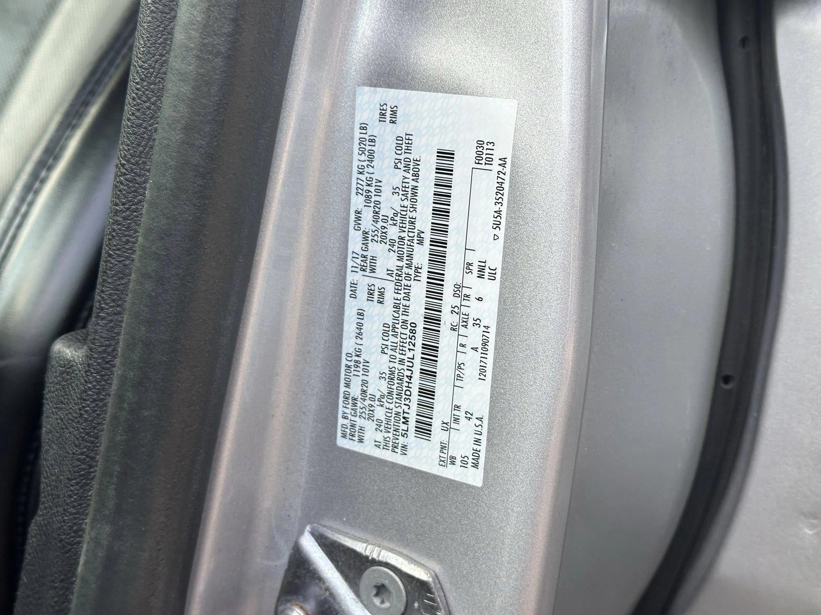 2018 Lincoln MKC Reserve AWD