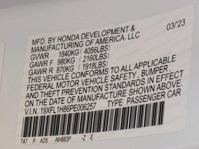 2023 Honda Civic Hatchback Sport Touring CVT