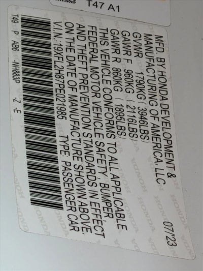 2023 Honda Civic Hatchback Sport CVT