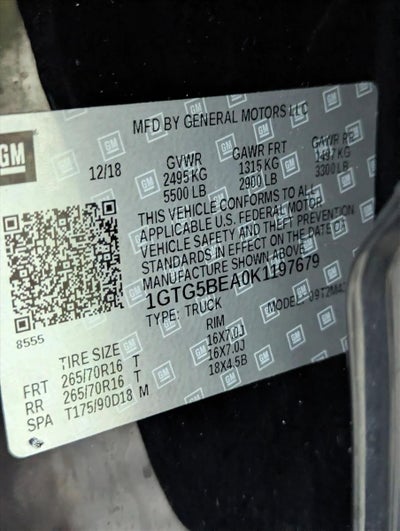 2019 GMC Canyon Crew Cab Short Box 2-Wheel Drive