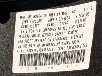 2013 Honda Accord Sedan LX CVT