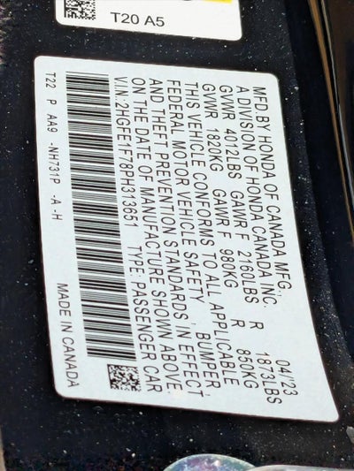 2023 Honda Civic Sedan EX CVT