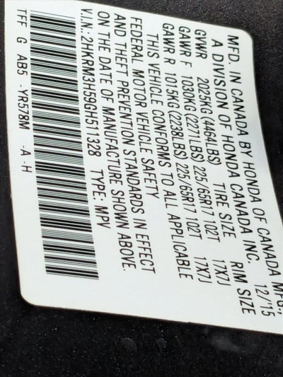 2016 Honda CR-V EX 2WD