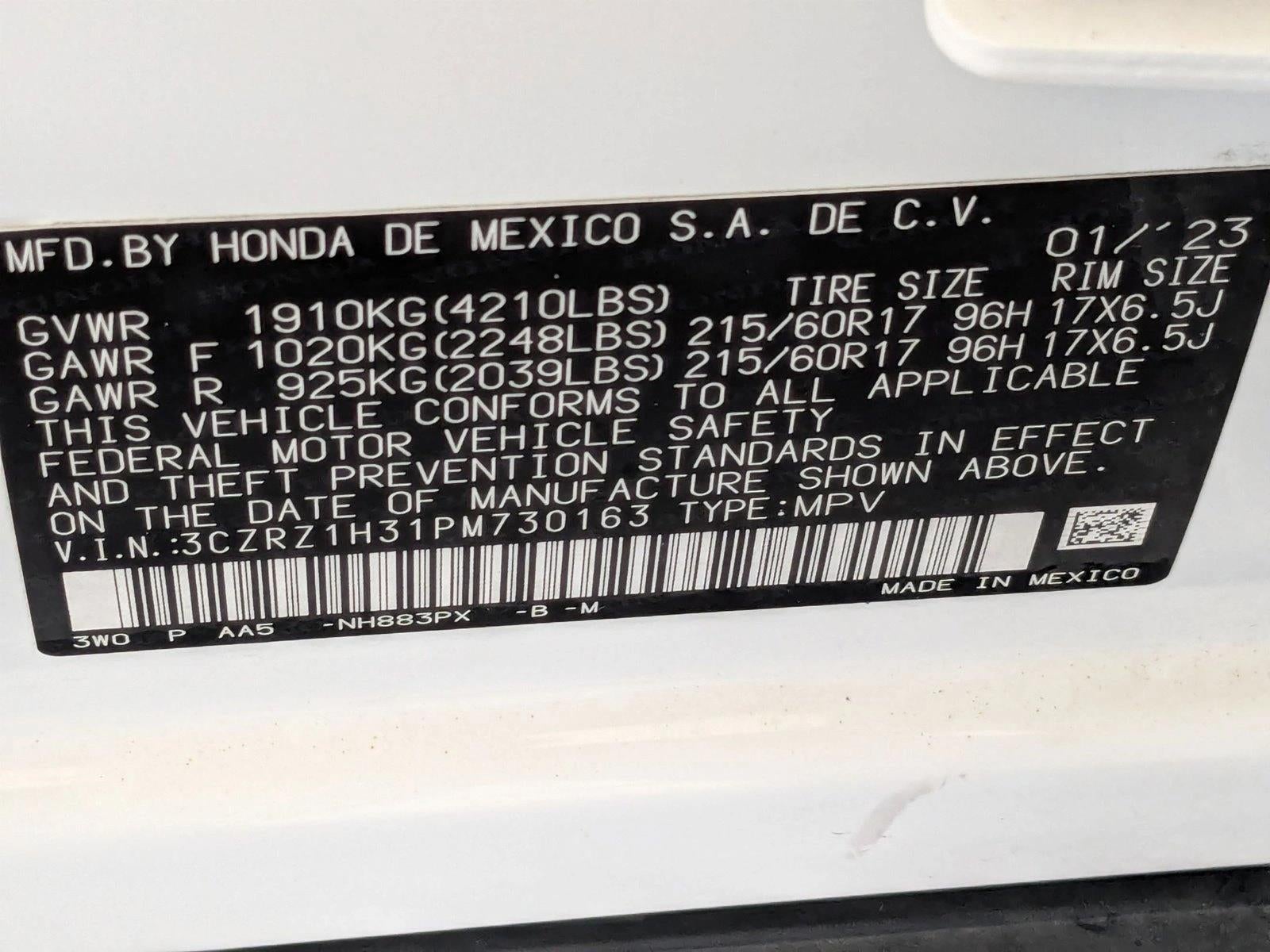 2023 Honda HR-V LX 2WD CVT