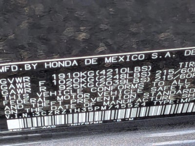 2023 Honda HR-V LX 2WD CVT
