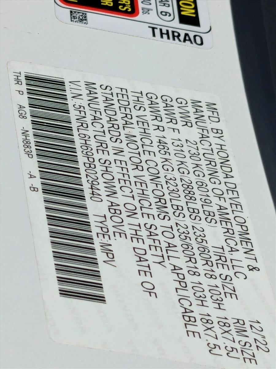 2023 Honda Odyssey EX-L Auto