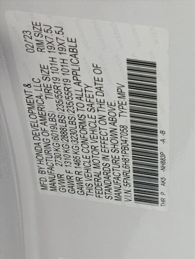 2023 Honda Odyssey Touring Auto