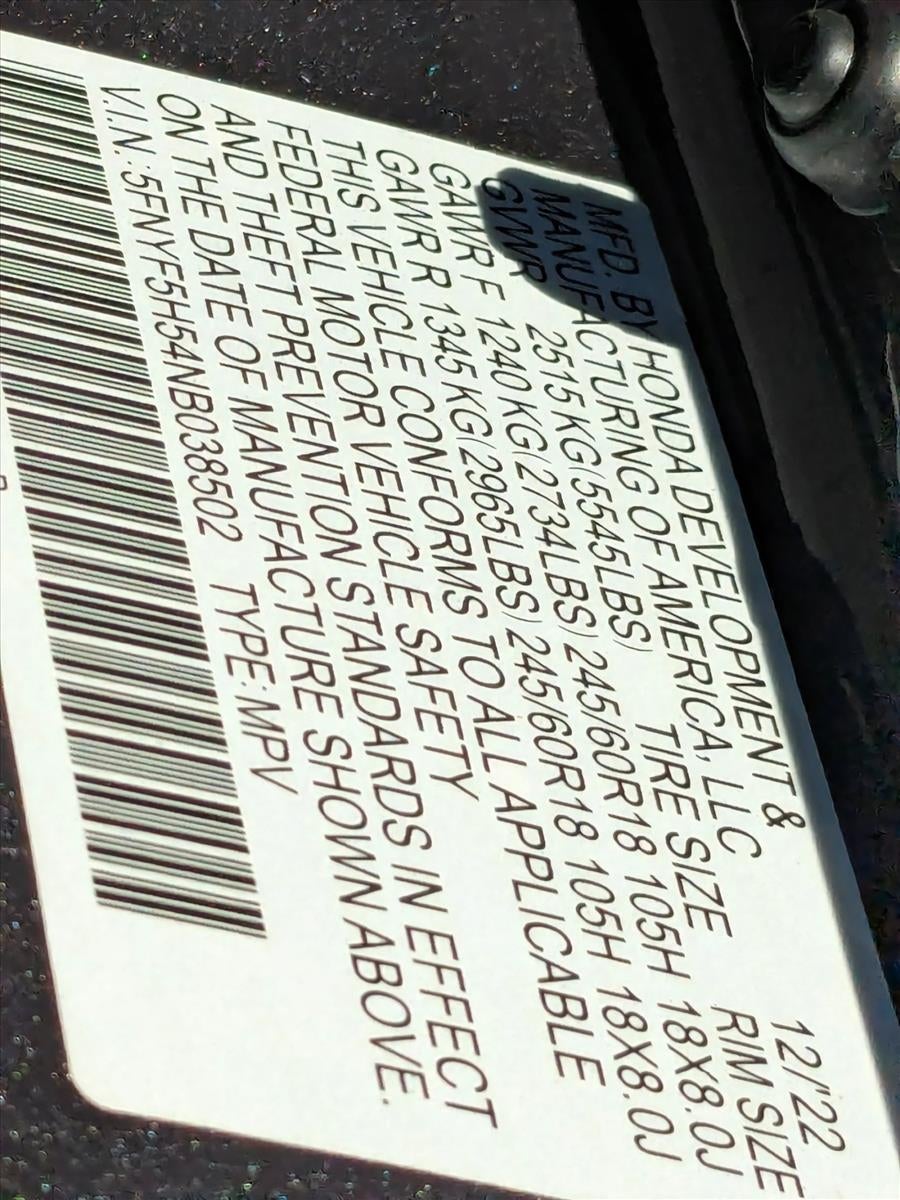 2022 Honda Pilot EX-L 2WD