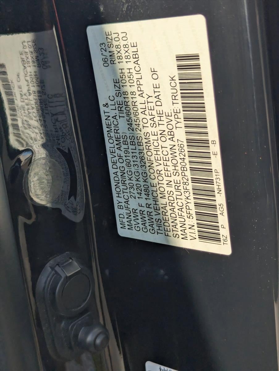 2023 Honda Ridgeline Black Edition AWD