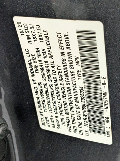 2020 Honda CR-V EX-L 2WD