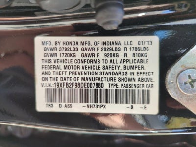 2013 Honda Civic Sedan EX-L Automatic