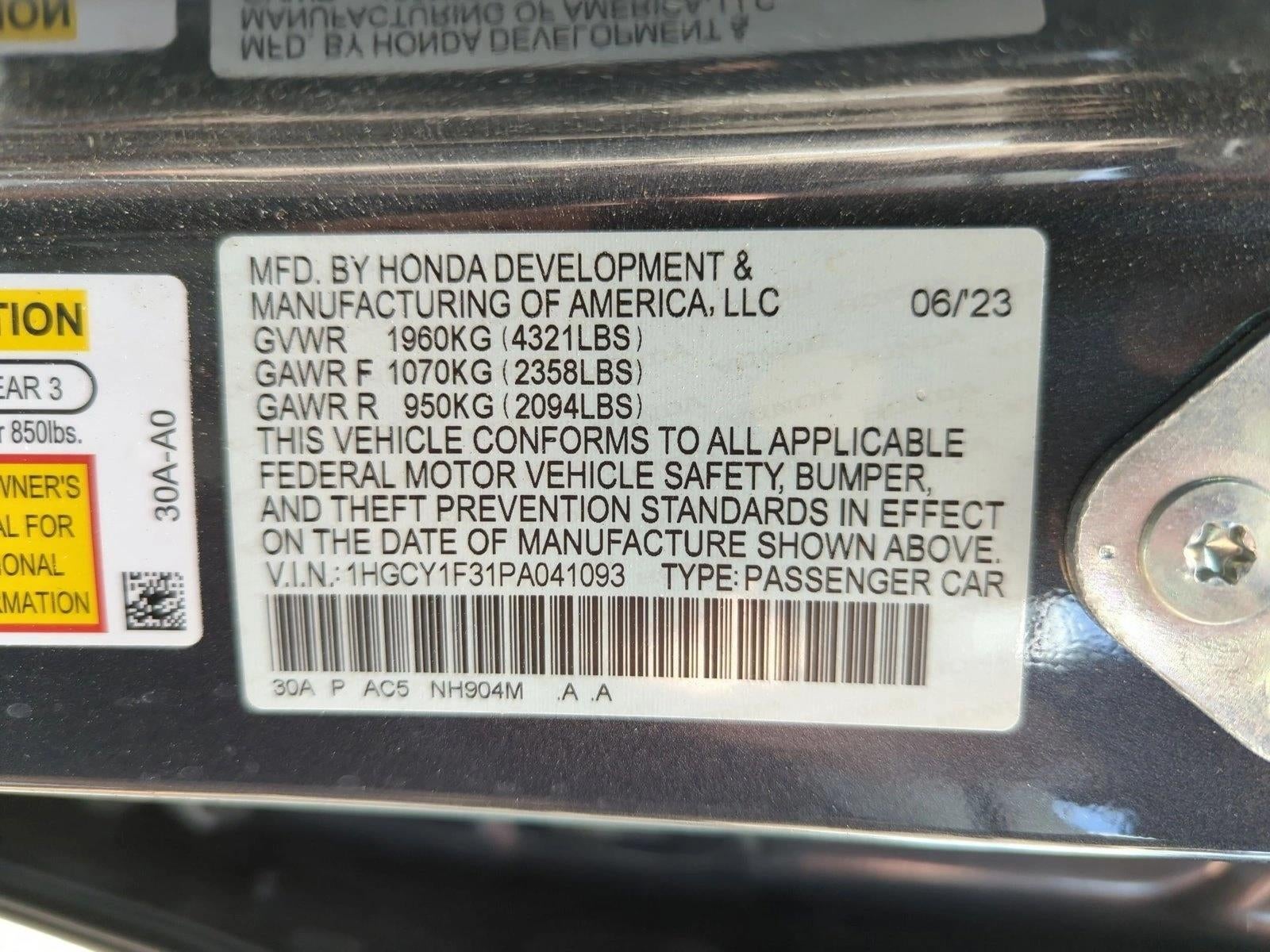 2023 Honda Accord Sedan EX CVT