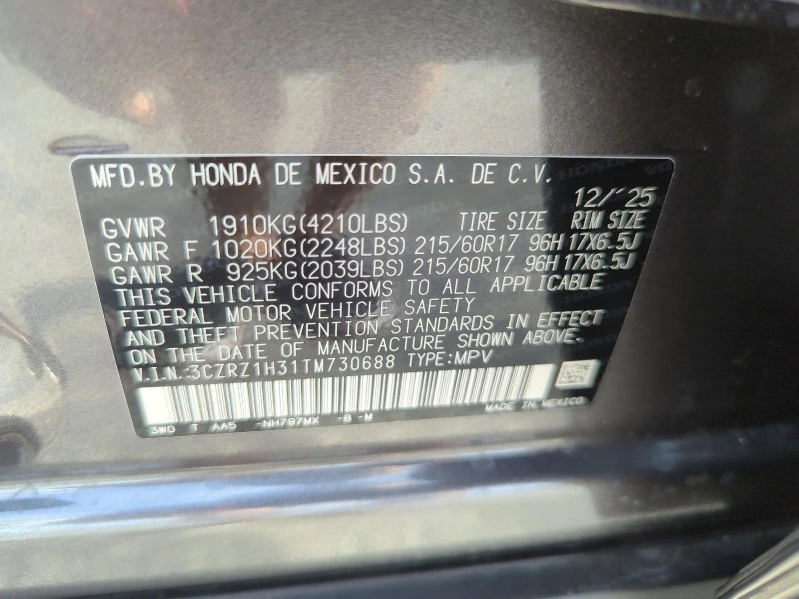 2026 Honda HR-V LX 2WD CVT