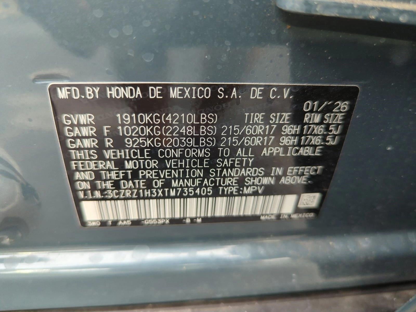 2026 Honda HR-V LX 2WD CVT