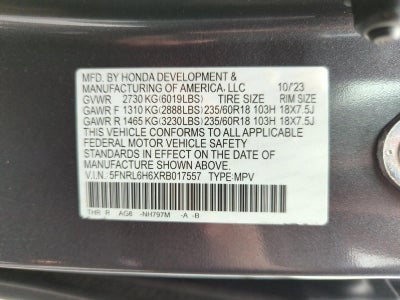 2024 Honda Odyssey EX-L Auto