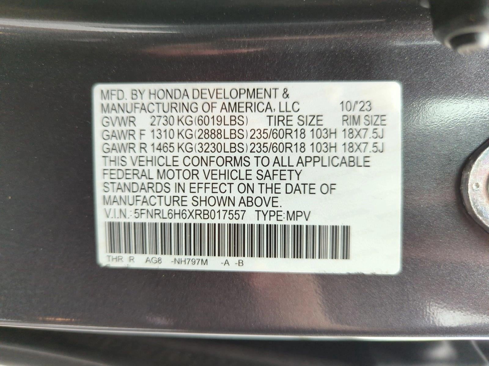 2024 Honda Odyssey EX-L Auto