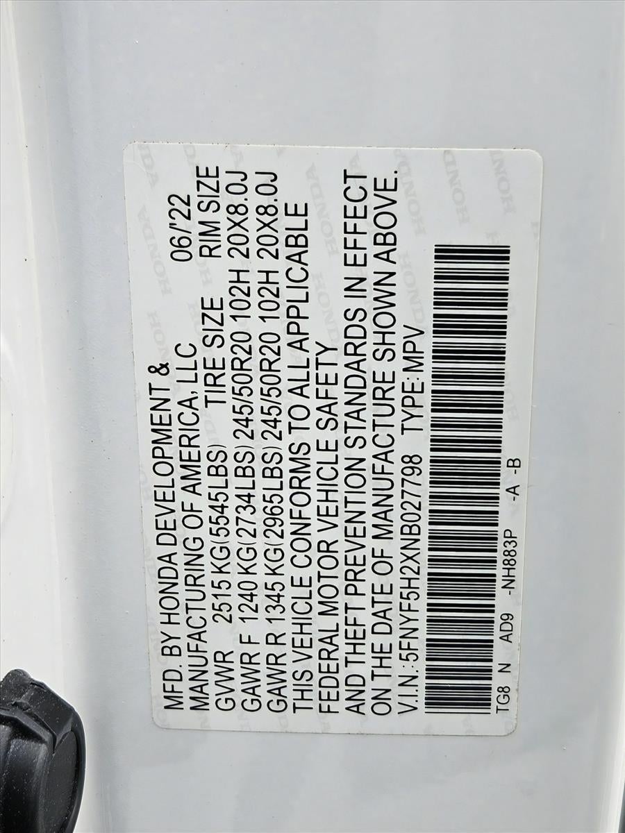 2022 Honda Pilot Special Edition 2WD