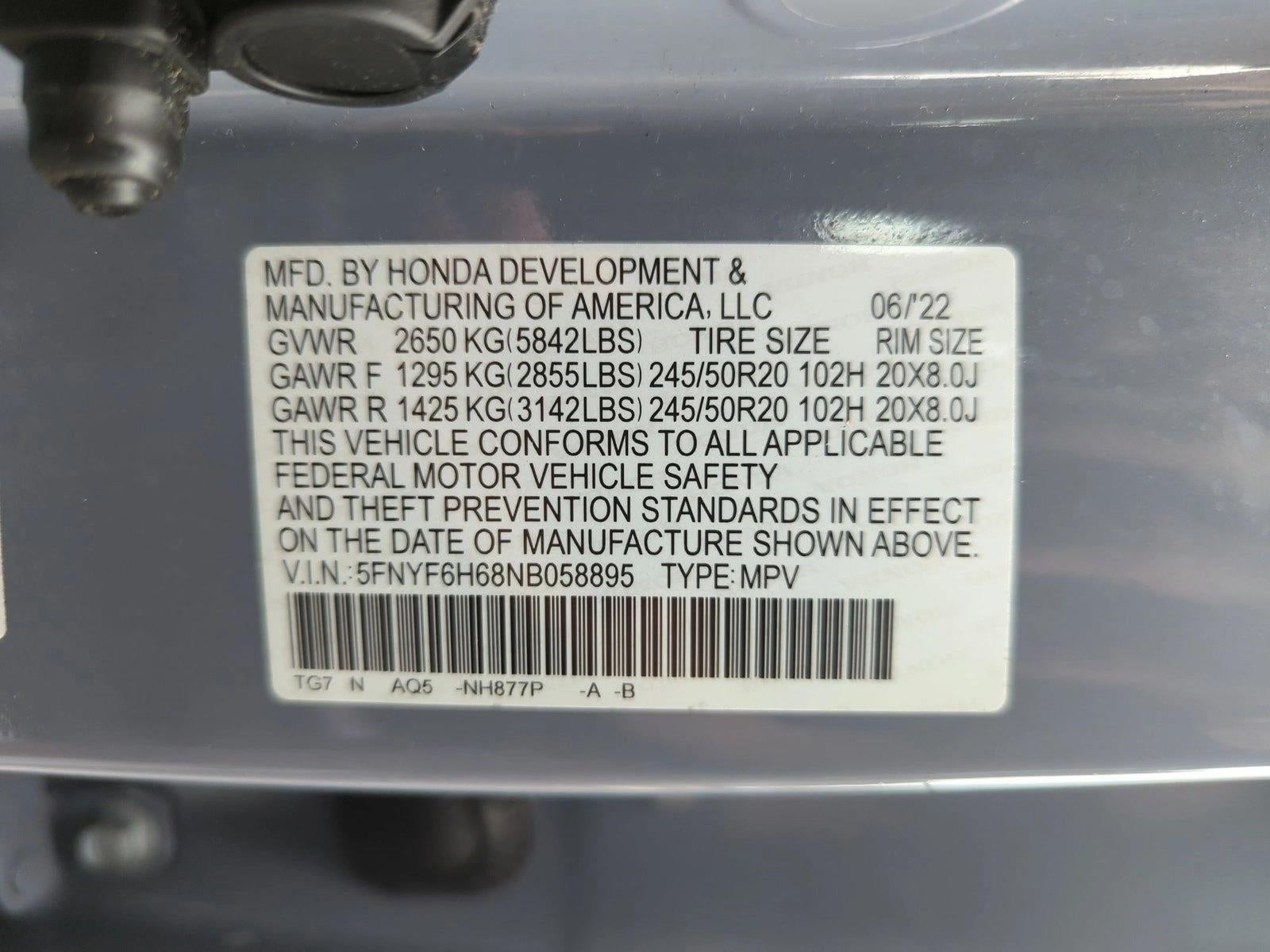 2022 Honda Pilot Touring 7-Passenger AWD