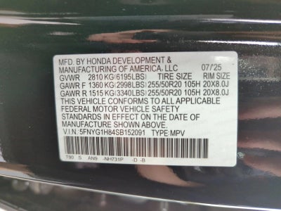 2025 Honda Pilot Elite AWD