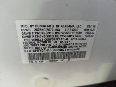 2016 Acura MDX SH-AWD with Technology Package