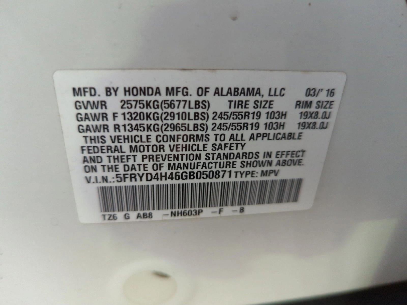 2016 Acura MDX SH-AWD with Technology Package