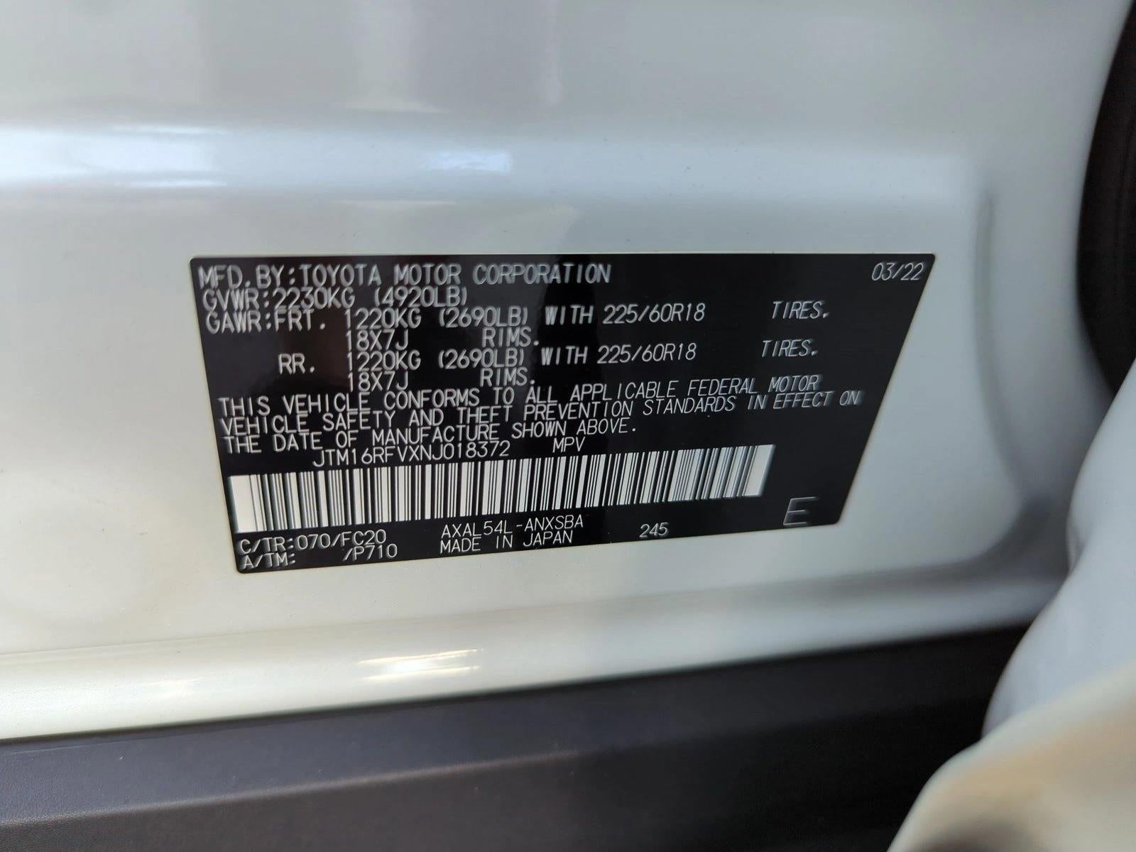 2022 Toyota RAV4 Hybrid SE AWD (Natl)