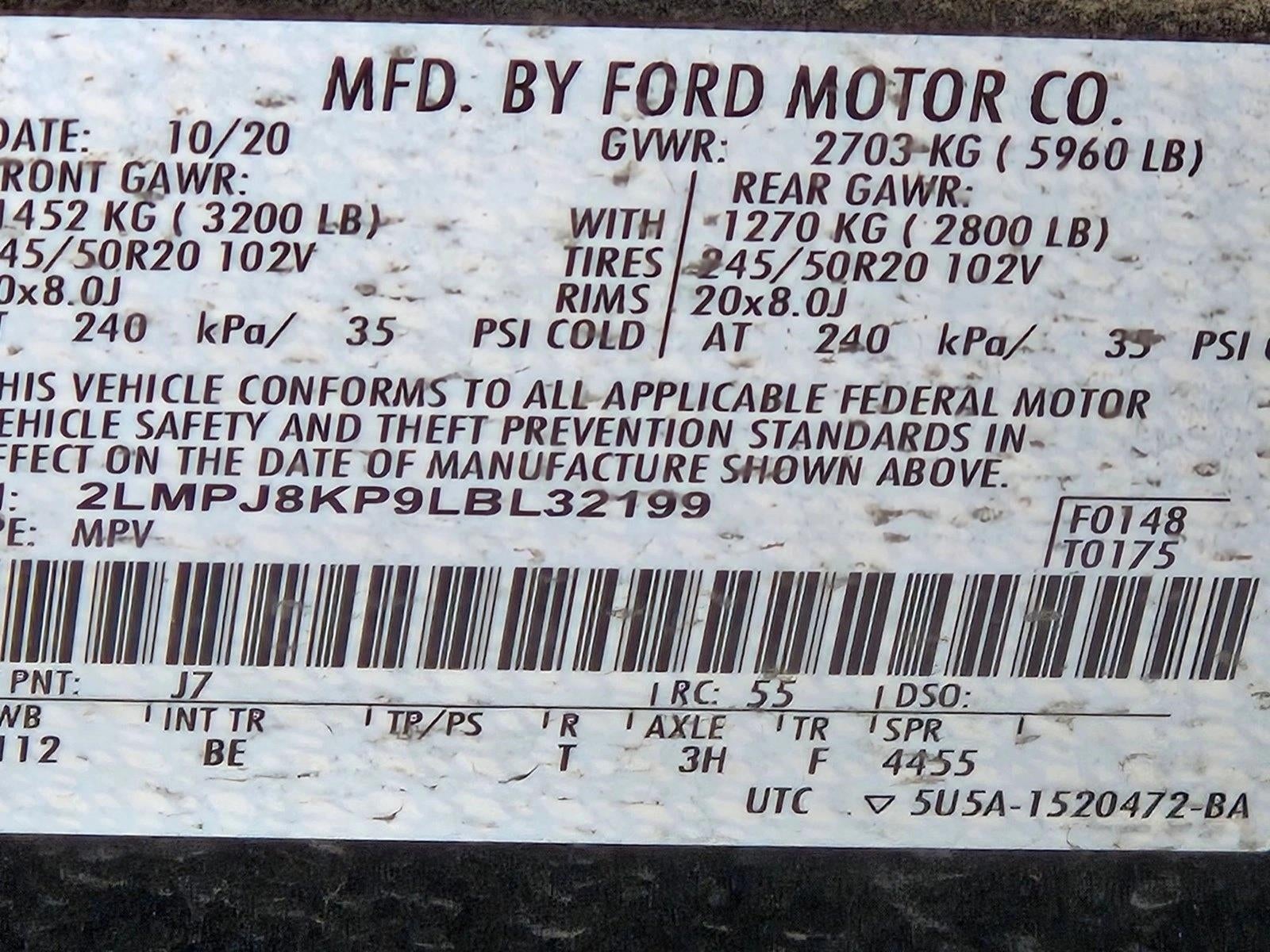 2020 Lincoln Nautilus Reserve AWD