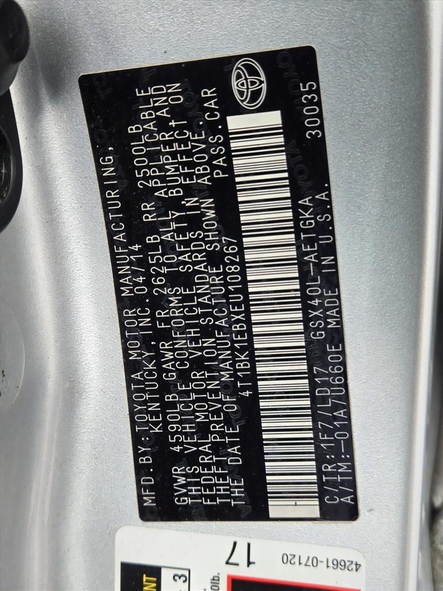 2014 Toyota Avalon 4dr Sdn XLE (SE)