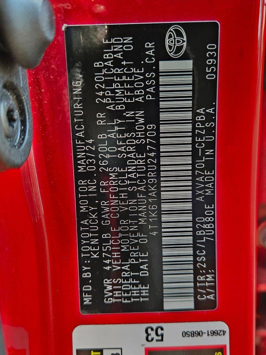 2024 Toyota Camry XSE Auto (Natl)